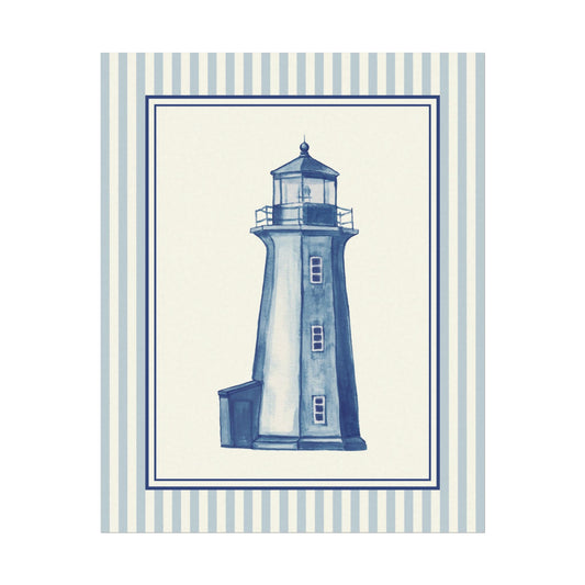 Vintage Lighthouse Watercolor Print